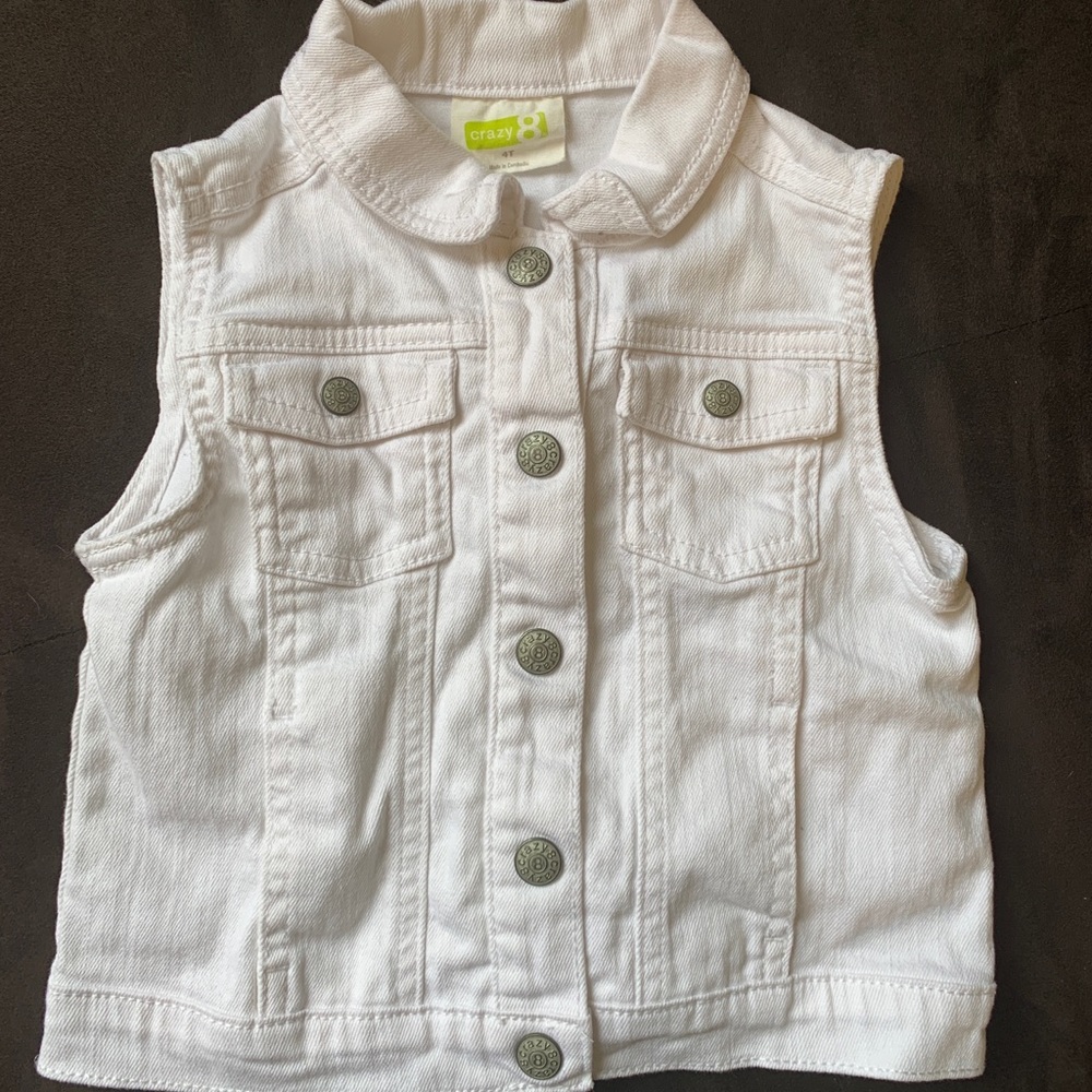 Crazy 8 White Jean Jacket